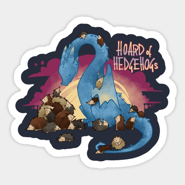 Hoard of hedgehogs Sticker by ArryDesign